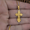 Image of Sterling Silver Orthodox Cross Crucifix Necklace for Women & Men 3cm/1.25"