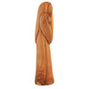 Image of handmade madonna and child olive wood figurine holy land