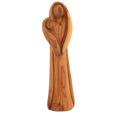 olive wood virgin mary with baby jesus statue from bethlehem
