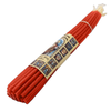 Image of 33 PCS Smoke-Less Red Beeswax Prayer Church Candles 11"/28cm