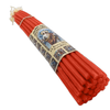 Image of 33 PCS Smoke-Less Red Beeswax Prayer Church Candles 11"/28cm