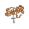 Image of Catholic Olive Wood Holy Rosary Prayer Beads w/ Crucifix Jerusalem