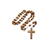 Image of Handmade Catholic Olive Wood Rosary Prayer Beads Crucifix Jerusalem 23.6"/60cm