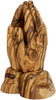 Image of Olive Wood Handmade Carved Prayer Hands from Bethlehem 5.5"/14cm