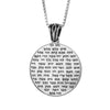 Image of Kabbalah Amulet Pendant 72 Name of God Sterling Silver Gold 18K Jewerly Ø0.84