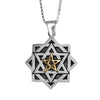 Image of Kabbalah Pendant Eve’s Rectification Tikun Hava Sterling Silver Gold 9K 0.9"