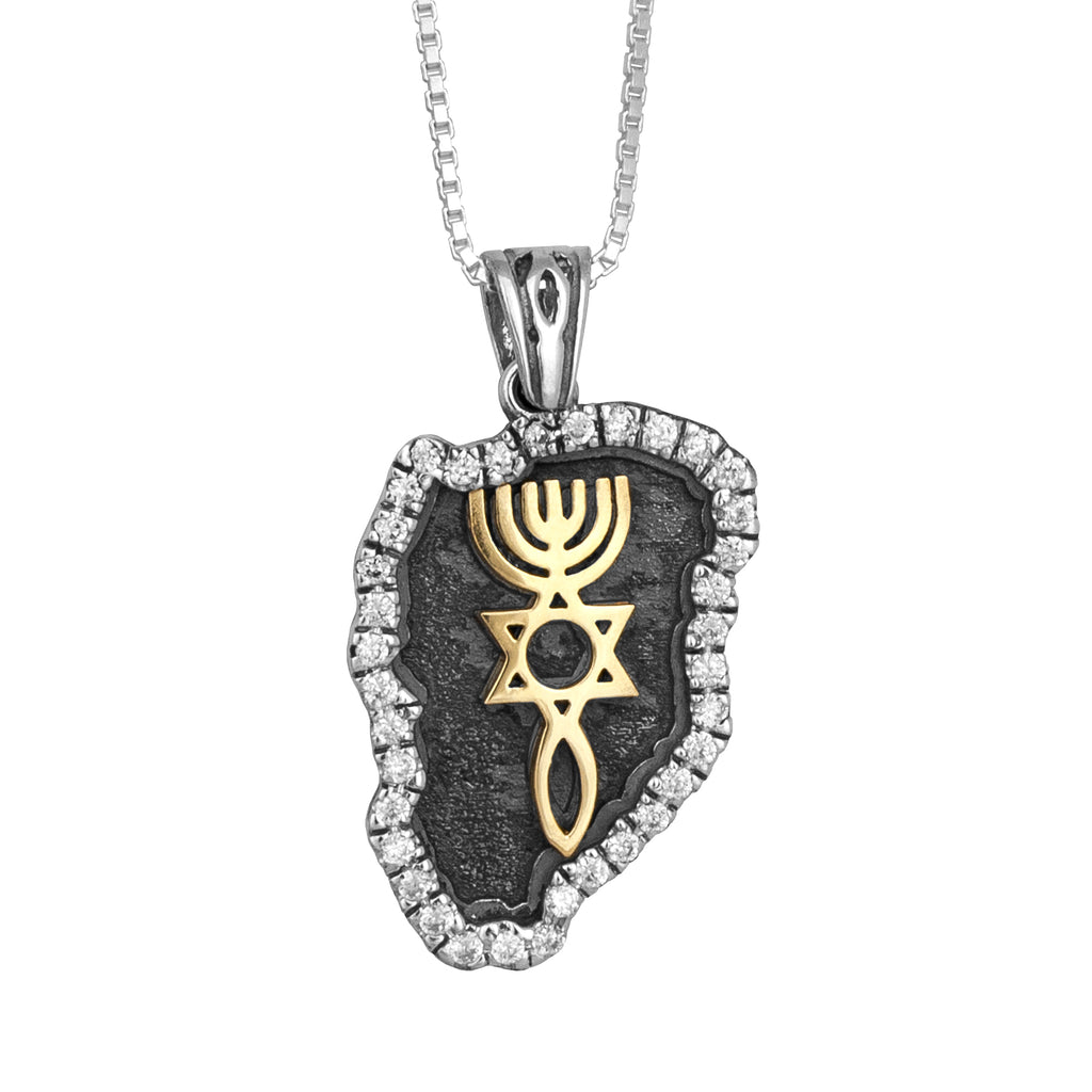 Pendant Messianic Movement Seal Yeshua Symbol Sterling Silver Gold 9K