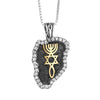 Image of Pendant Messianic Movement Seal Yeshua Symbol Sterling Silver Gold 9K