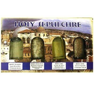 Blessing Set from Holy Land with Holy Oil Pure Water Earth Insence Israel Gift - Holy Land Store