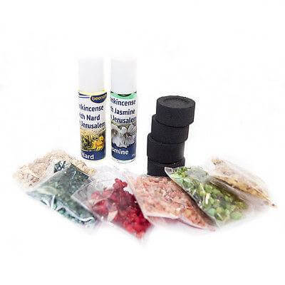 9 pcs Set Fragrances of The Holy Bible Consecrated Anointing oils & Frankincense Gift from Israel