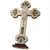 Image of Handmade Crucifix with Semi-Precious Stones and Holy Soil from Jerusalem 8.3``