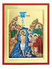Image of The Baptism of Jesus Christ Theophany Epiphany Greek Orthodox Icon 7" x 9" - Holy Land Store