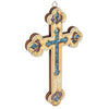 Image of Handmade Cross with Semi-Precious Stones from Jerusalem Holy Land  7 inch