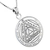 Image of King Solomon Seal Pendant Amulet of Energy Concentration. The Sixth Seal of the Sun Silver 925