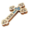 Image of Handmade Cross with Semi-Precious Stones from Jerusalem Holy Land 5.4 inch