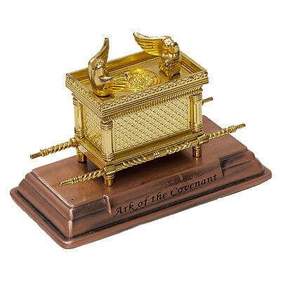 Figurine Arc of the Covenant Gold Plated Copper Stand Mini Replica 4.5"