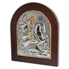 Image of Biblical Icon icon of St. George the Victorious Sterling silver 925 13 x 11 cm - Holy Land Store