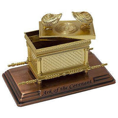 Figurine Arc of the Covenant Gold Plated Copper Stand Mini Replica 4.5
