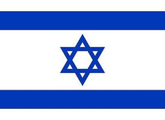 National Flag of Israel Polyester Star of David Indoor/Outdoor 80 x 110 cm