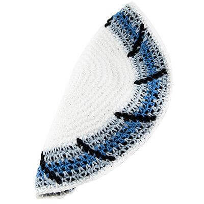Blue-White Yarmulke Jewish Kippah Hat Israeli Frik Judaica Yamaka Kippa Yamakah
