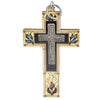 Image of Handmade Cross with Semi-Precious Stones from Jerusalem Holy Land 5.6 inch