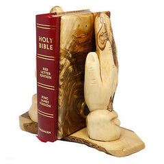 Olive Wood Stand for the Bible Praying Hands Handmade from Bethlehem Holy Land