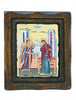 Image of Greek Russian Orthodox Icon Annunciation of Theotokos 4.8" x 4" - Holy Land Store