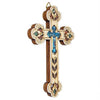 Image of Handmade Cross with Semi-Precious Stones from Jerusalem Holy Land 5.4 inch