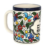 Image of Handmade decorative mug Shalom Armenian Ceramics Jerusalem