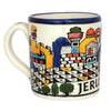 Image of Handmade decorative mug "Jerusalem" Armenian Ceramics, Jerusalem