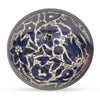 Image of Armenian Ceramic Decorative Bowl with Blue Flowers and Leafs (3.54 inch)