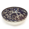 Image of Armenian Ceramic Decorative Bowl with Blue Flowers and Leafs (3.54 inch)
