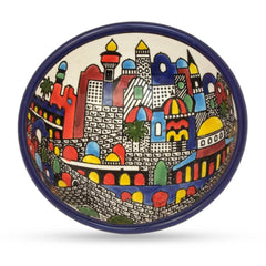 Armenian Ceramic Decorative Bowl Jerusalem Old City (3.54inch)