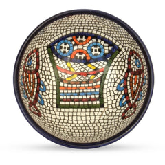 Armenian Ceramic Decorative Bowl 5 inch 12 cm Jerusalem Tabgha