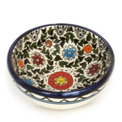 Armenian Ceramic Decorative Bowl 5 inch 12 cm Colorful with Flowers