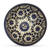 Image of Armenian Ceramic Decorative Bowl 5 inch 12 cm Blue with Flowers