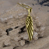Image of Pendant Amulet of Kabbalah Medallion Angel Wings Silver 925 Kabbalah Jewelry