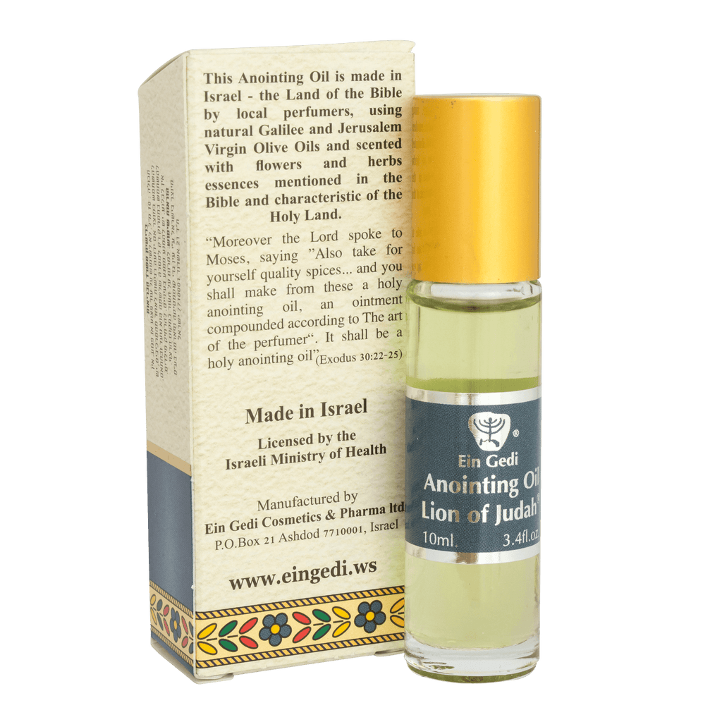 Ein Gedi Anointing Oil Lion of Judah Spices of the Bible Jerusalem the Holy Land Roll-on 10ml - Holy Land Store