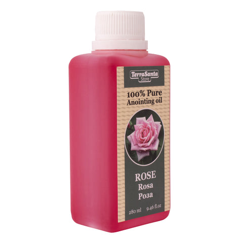 Pure Natural Anointing Oil Rose Fragrance from Holy Land Biblical Spices by Terra Santa 280 ml