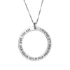 Image of Double Sided Activation Pendant with a Prayer For God’s Help Kabbalah Jewelry Silver 925