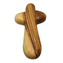 Cross of Olive Wood Christian From Bethlehem Holy Land Hand Made 4,2