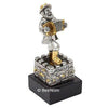 Image of Jewish Hassidic Figurine Musician With accordion silver plated 925 4,3" - Holy Land Store
