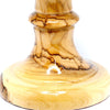 Image of Olive Wood Communion Wine Stemmed Cup made from Bethlehem - Holy Land Store