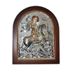 Image of Icon St.George Sterling Silver 925 from the Holy Land Jerusalem 8.5 x 7 cm - Holy Land Store