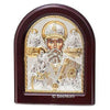 Image of Icon St.Nicolas Sterling Silver 925 from the Holy Land Jerusalem 6.3 x 7.6 " - Holy Land Store