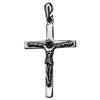 Image of Body Сrucifix Cross Silver 925 Pendant Necklace from Jerusalem 4 cm (1.5") - Holy Land Store