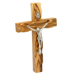 Olive Wood Crucifix Hand Made Wall Cross Bethlehem the Holy Land  4.7