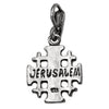 Image of Body Jerusalem Cross Silver 925 Pendant Necklace from Jerusalem 1.5 cm(0.6") - Holy Land Store