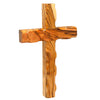 Image of Olive Wood Wall Handmade Cross Christian from Holyland Bethlehem 6.4"/16 cm - Holy Land Store