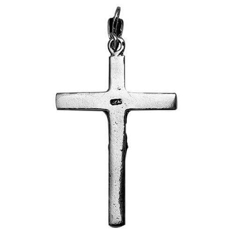 Body Сrucifix Cross Silver 925 Pendant Necklace from Jerusalem 4 cm (1.5") - Holy Land Store